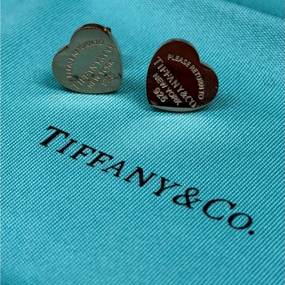 Rose Gold Heart Earrings